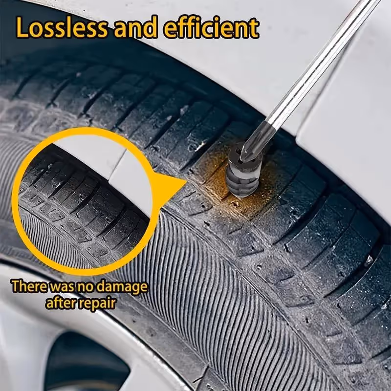 Tire Repair Rubber Nail, 20pcs Tyre Repair Rubber Nail, Universal Tire Fast Repair Tool for Motorcycle Auto Car