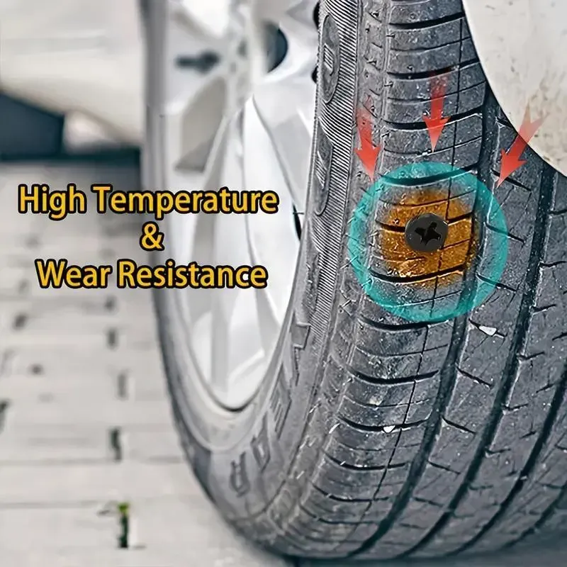 Tire Repair Rubber Nail, 20pcs Tyre Repair Rubber Nail, Universal Tire Fast Repair Tool for Motorcycle Auto Car